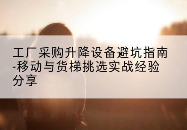 信阳移动式升降机怎么选-工厂采购升降设备避坑指南-移动与货梯挑选实战经验分享